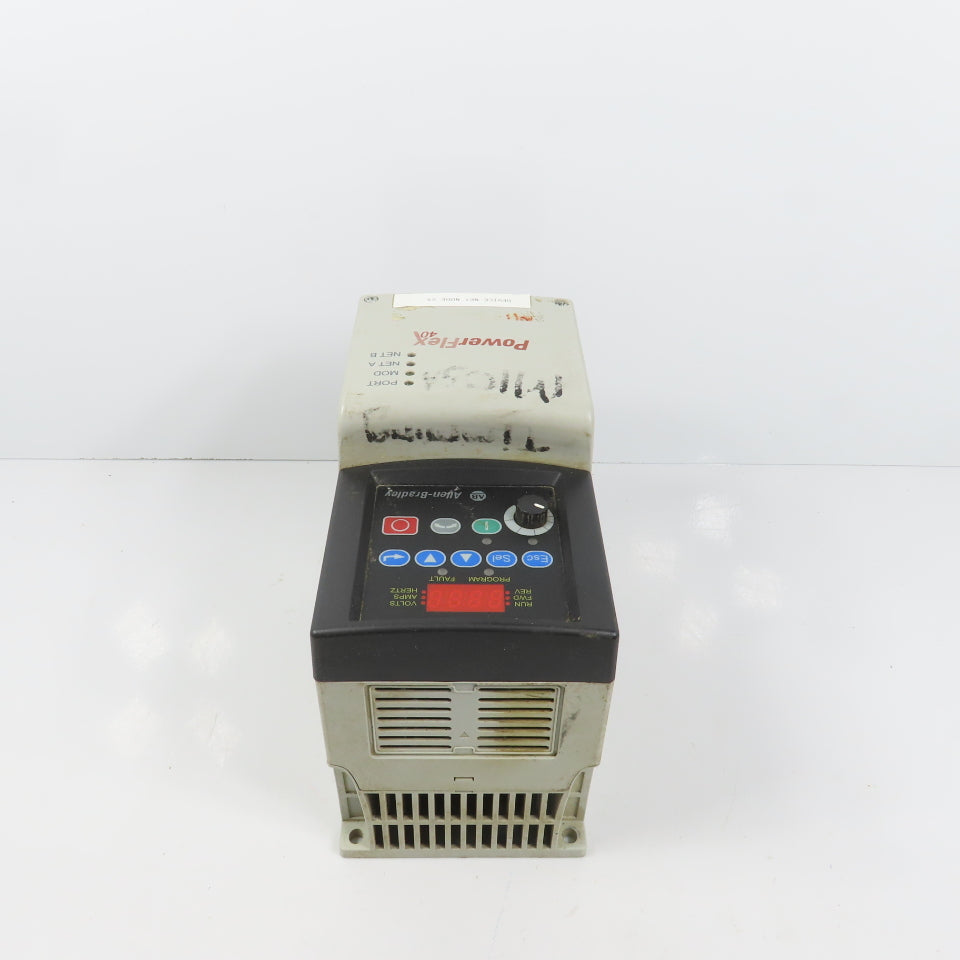 Allen Bradley 22B-D6P0N104 Ser A PowerFLex 40 2.2kW/3HP AC Drive 0-460V 3PH