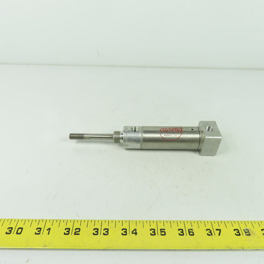 Bimba BR-091-R Reverse Acting Pneumatic Cylinder 1-1/16" Bore 1" Stroke