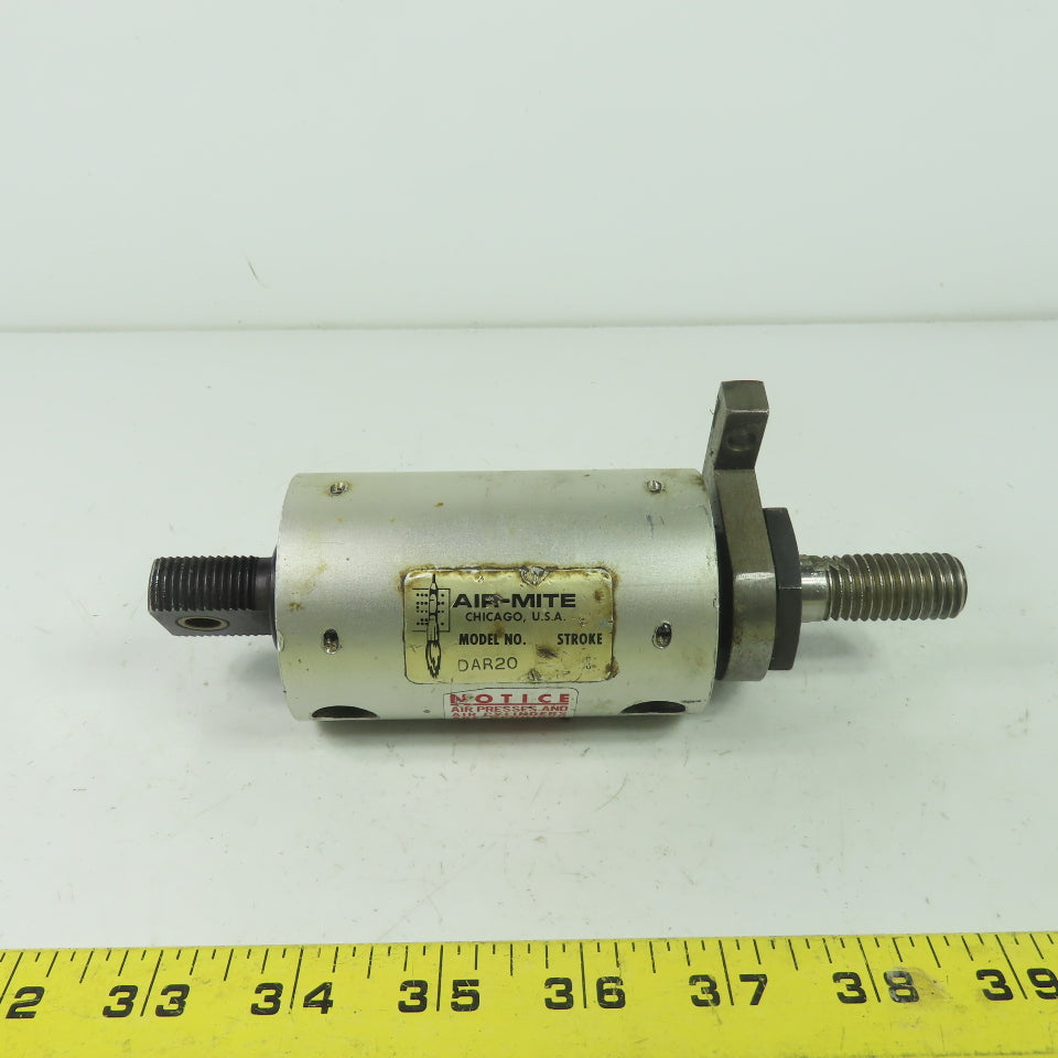 Air-Mite DAR20 Double Acting Pneumatic Cylinder 1" Stroke 1/4" NPT Ports