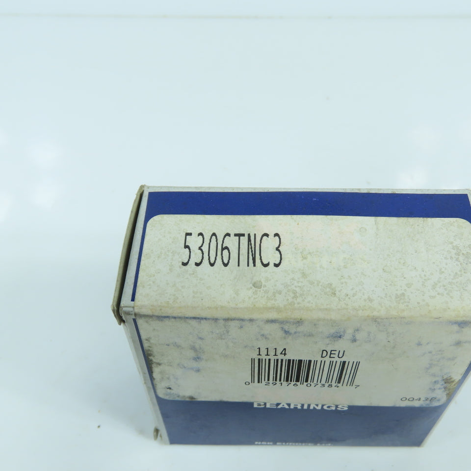 NSK 5306TNC3 Double Row Angular Contact Bearing 30mm ID x 72mm OD x 1.1875" W