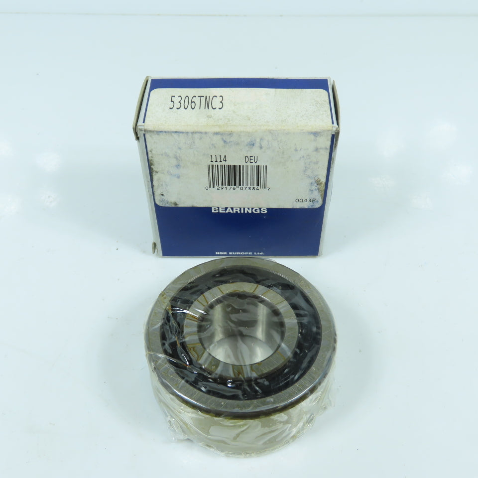 NSK 5306TNC3 Double Row Angular Contact Bearing 30mm ID x 72mm OD x 1.1875" W