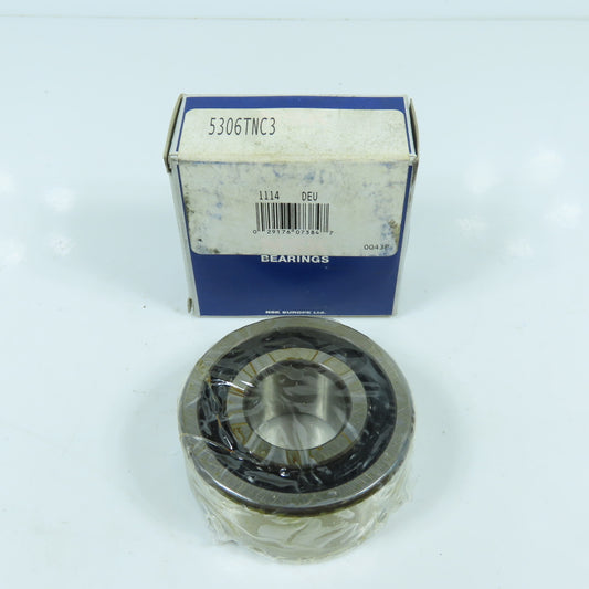 NSK 5306TNC3 Double Row Angular Contact Bearing 30mm ID x 72mm OD x 1.1875" W