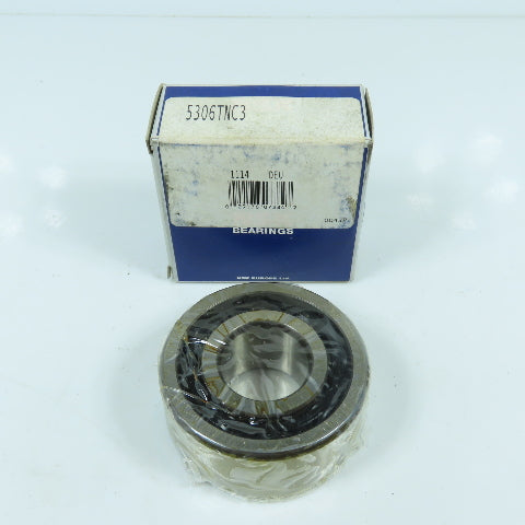 NSK 5306TNC3 Double Row Angular Contact Bearing 30mm ID x 72mm OD x 1.1875" W