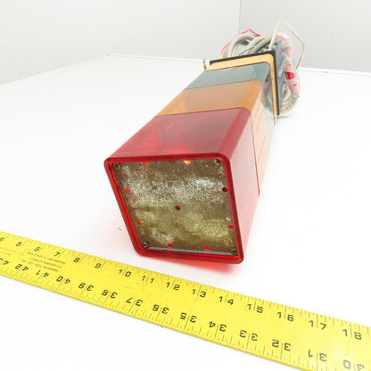 Sasaki Electric Patlite Cube Tower 100VAC 7W 3 Color Rotating Signal Light Tower
