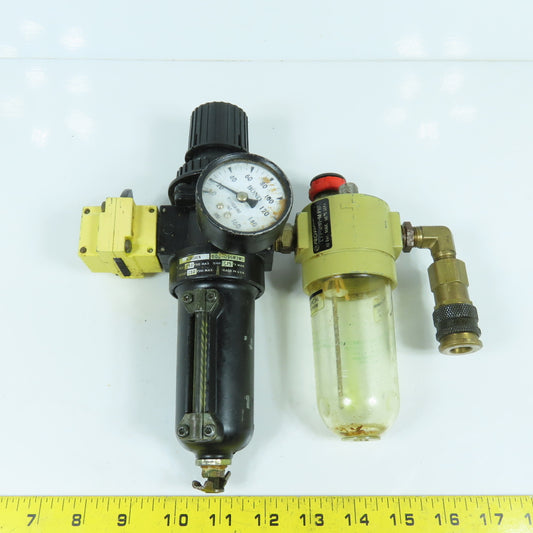 Norgren B08-096M3M0 L11-300-MPRD FRL Filter Regulator Lubricator 250PSI 3/8"
