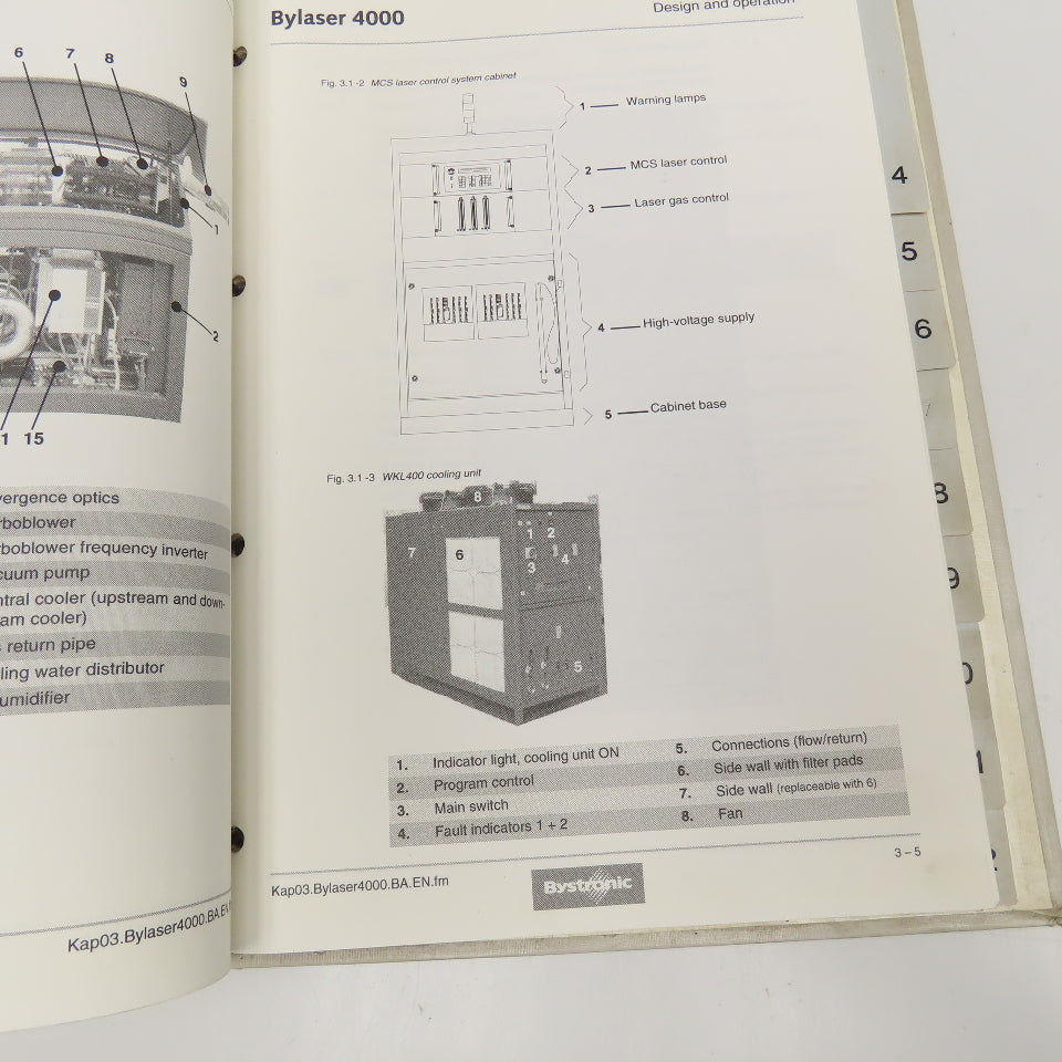 Bystronic Bylaser 4000 Operating Instruction Manual