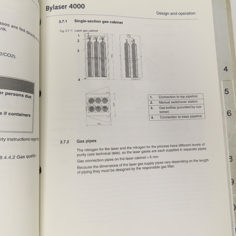 Bystronic Bylaser 4000 Operating Instruction Manual