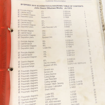 Bystronic Byspeed 3015-2 BTL 4000 Resonator Electrical Mechanical Prints