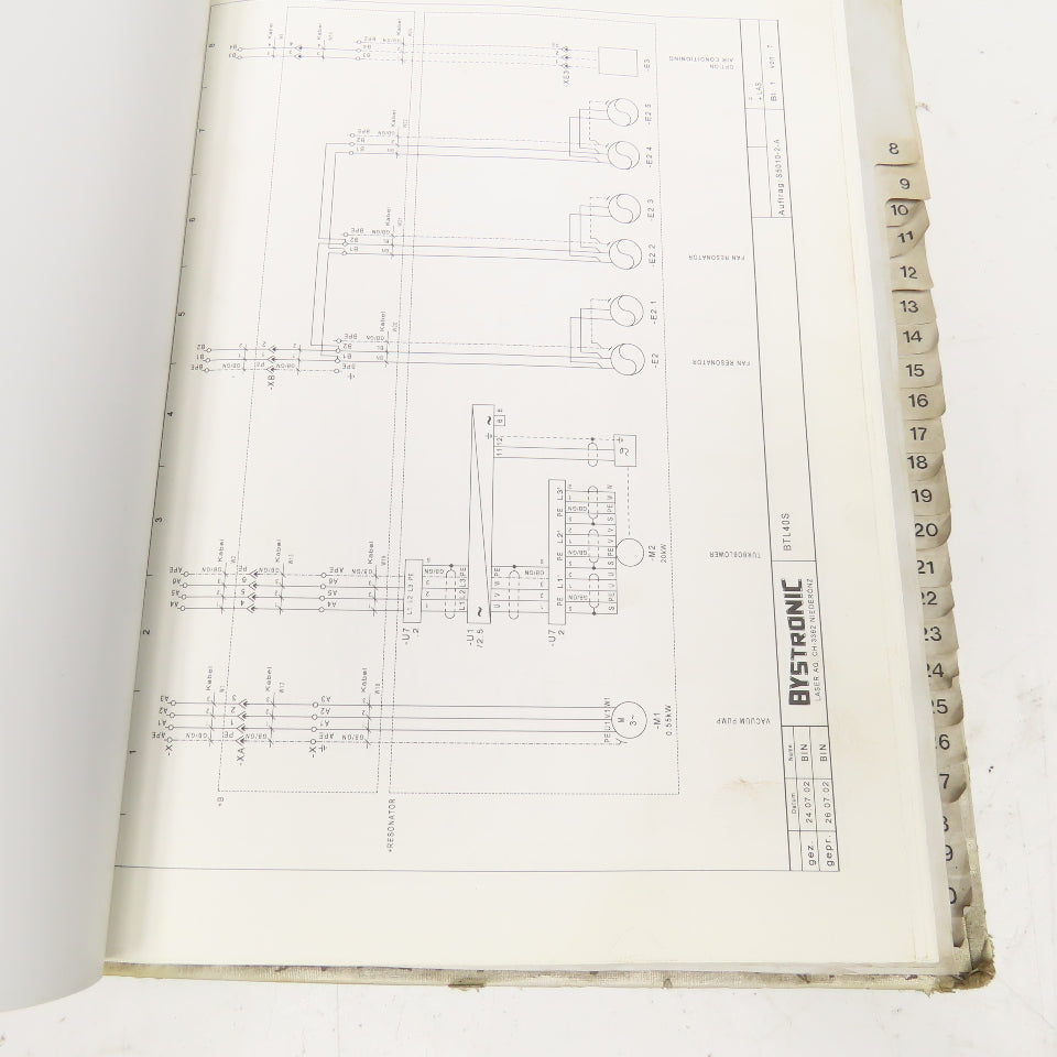 Bystronic Byspeed 3015-2 BTL 4000 Resonator Electrical Mechanical Prints