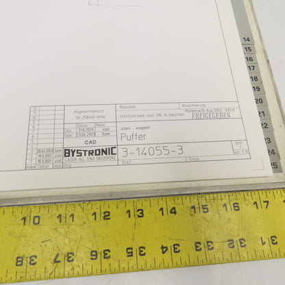 Bystronic Byspeed 3015-2 BTL 4000 Resonator Mechanical Spare Parts Prints