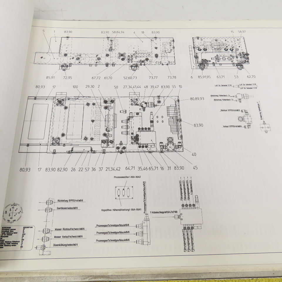 Bystronic Byspeed 3015-2 BTL 4000 Resonator Mechanical Spare Parts Prints