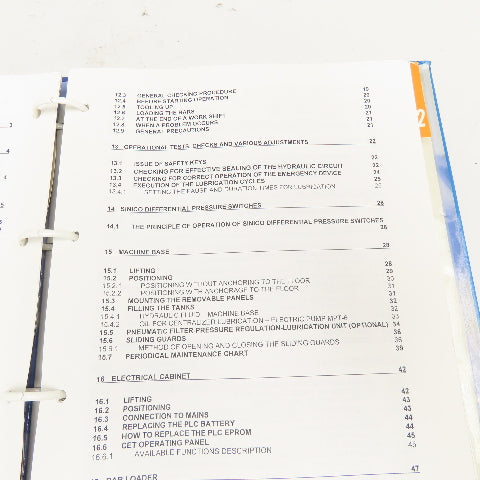 Sinico Sin-O-Matic TR60/4-350-MD Owners User And Maintenance Manual