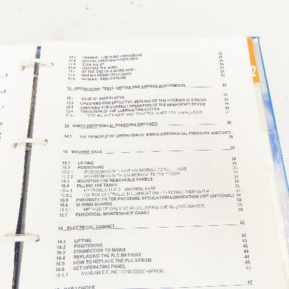 Sinico Sin-O-Matic TR60/4-350-MD Owners User And Maintenance Manual