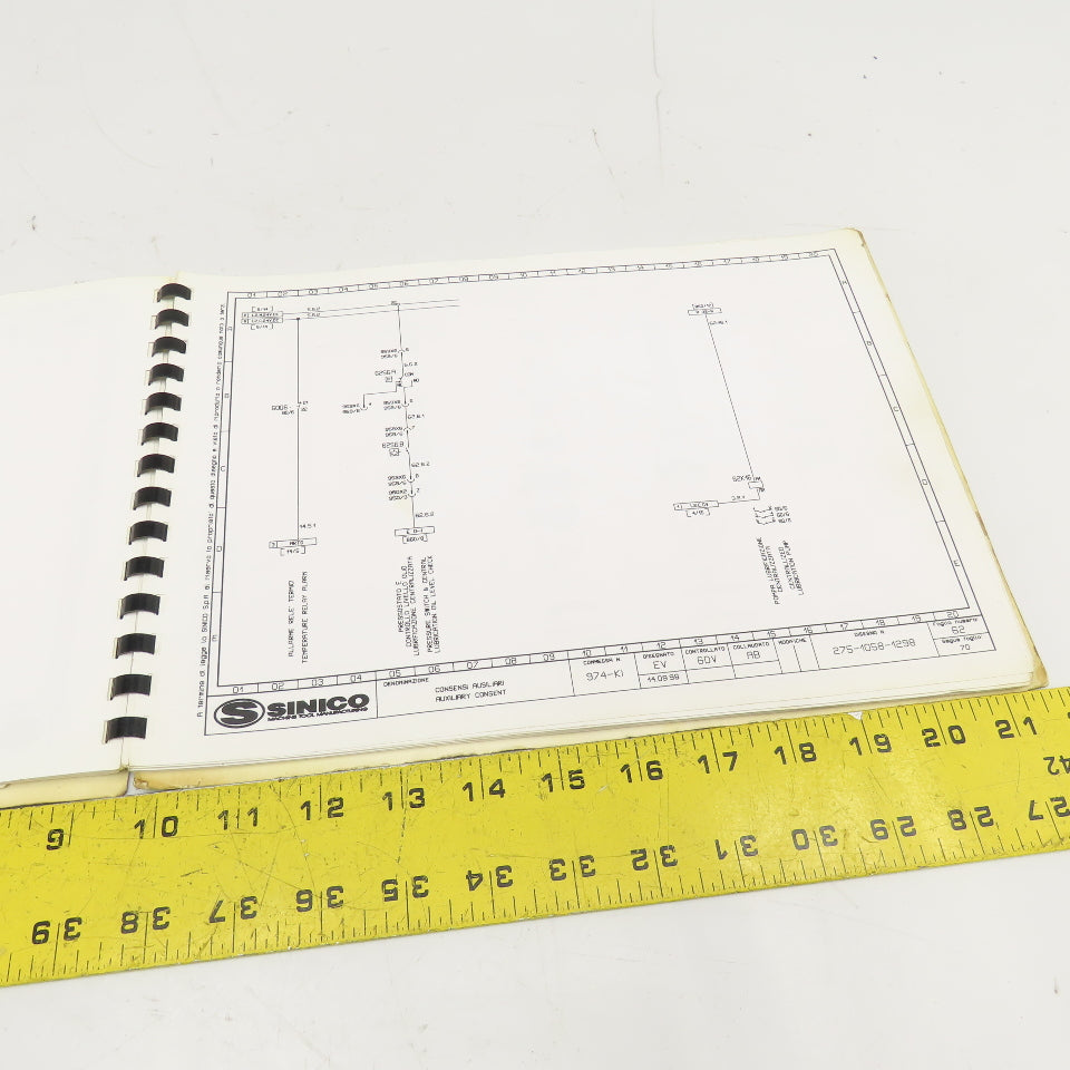 Sinico Sin-O-Matic TR60/4-2-350 Electrical Diagram Automatic Transfer Machine