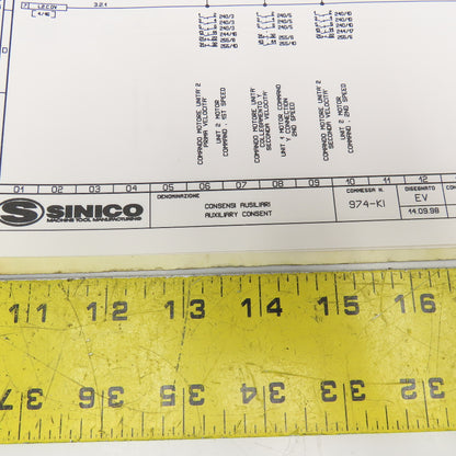 Sinico Sin-O-Matic TR60/4-2-350 Electrical Diagram Automatic Transfer Machine