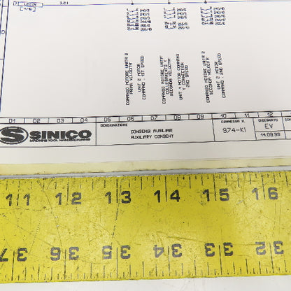 Sinico Sin-O-Matic TR60/4-2-350 Electrical Diagram Automatic Transfer Machine