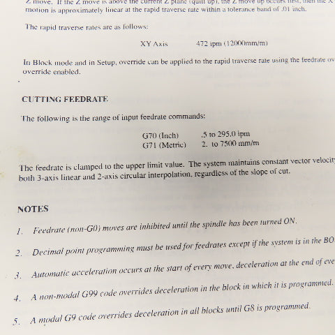 Bridgeport DX32 CNC Programmers Manual