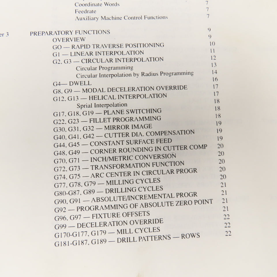Bridgeport DX32 CNC Programmers Manual