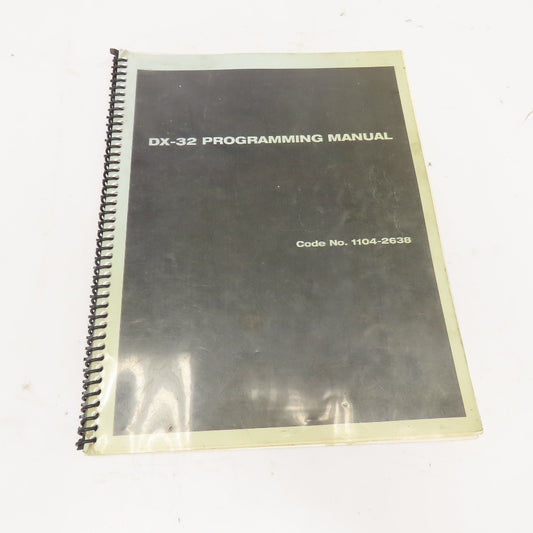 Bridgeport DX32 CNC Programmers Manual