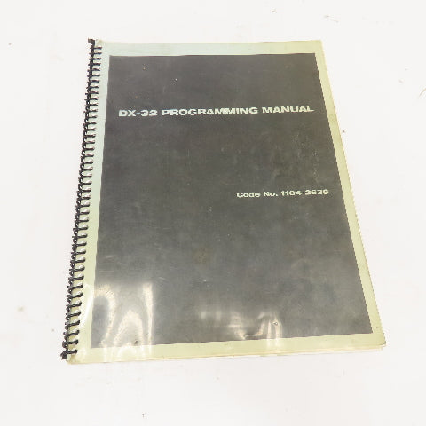 Bridgeport DX32 CNC Programmers Manual