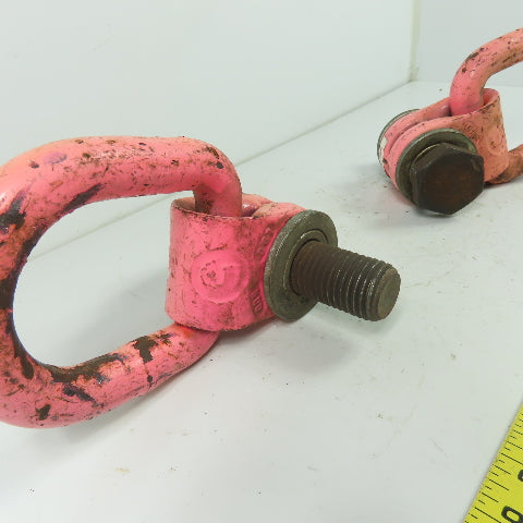 Rud Swivel Flip Ring Hoist Lifting Ring 5000LB 1"-7 Lot of 2