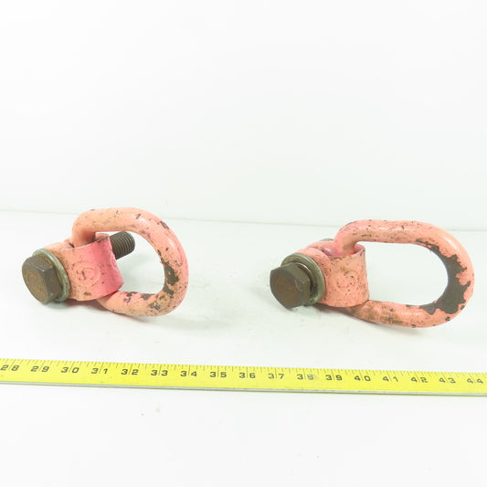 Rud Swivel Flip Ring Hoist Lifting Ring 5000LB 1"-7 Lot of 2