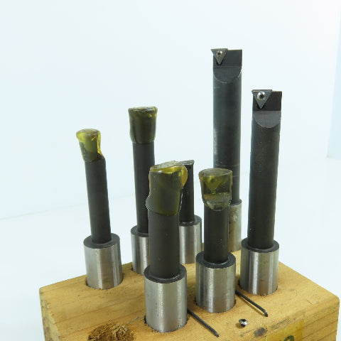 Borite IC-750 IB 7PC Right Hand Steel Boring Bar Set 3/4" Shanks Lot Of 7