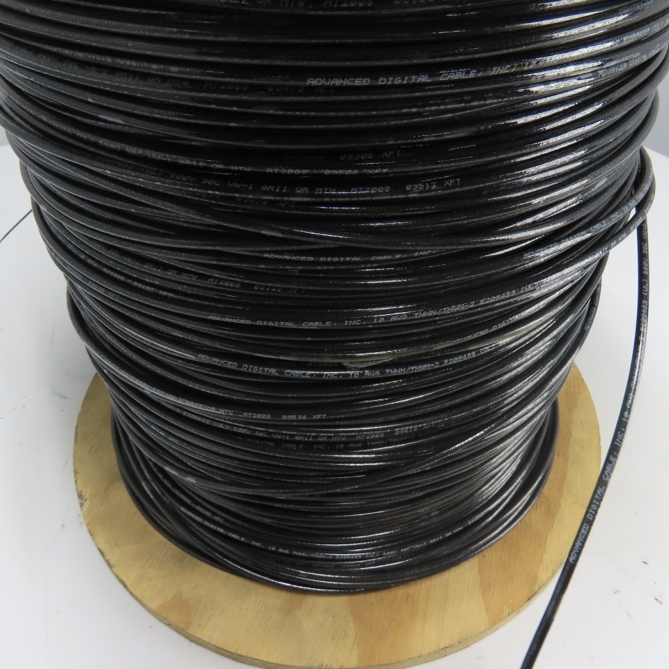 Advanced Digital Cable 10AWG Copper Wire THHN/THWN 600V 85+ lbs 1800'ft+
