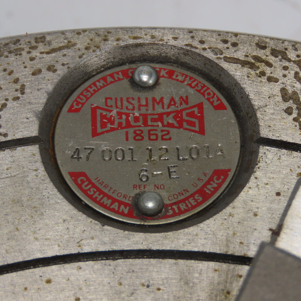 Cushman 47 001 12 L01A 12" 4-Jaw Power Lathe Chuck Open Centre