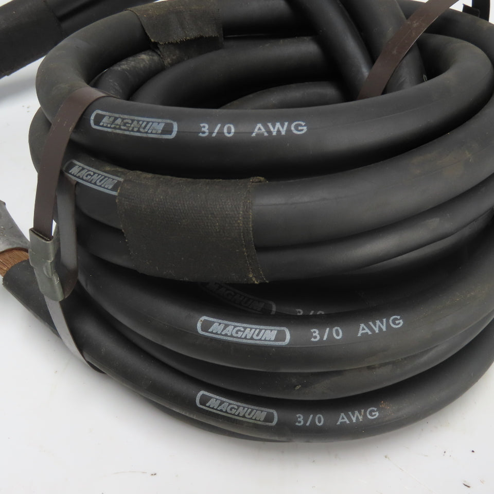 Magnum 3/0 AWG 600V Weld Power Cable Wire W/ 16AWG P13629MSHA Cable
