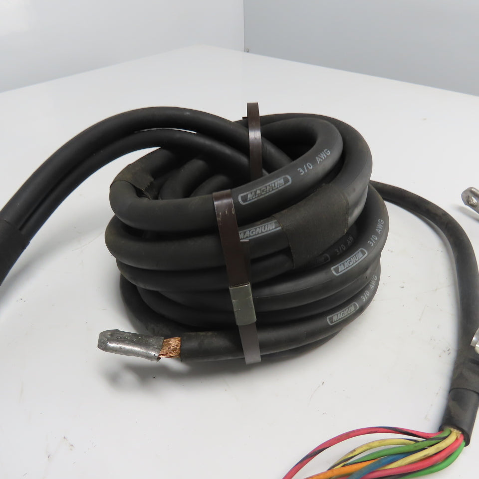 Magnum 3/0 AWG 600V Weld Power Cable Wire W/ 16AWG P13629MSHA Cable