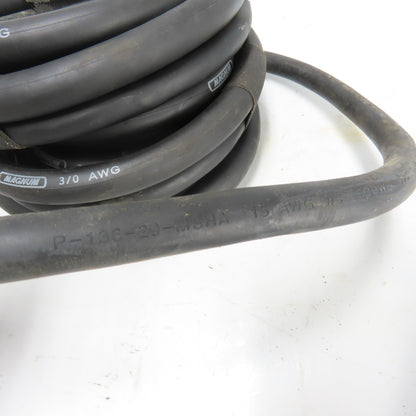 Magnum 3/0 AWG 600V Weld Power Cable Wire W/ 16AWG P13629MSHA Cable