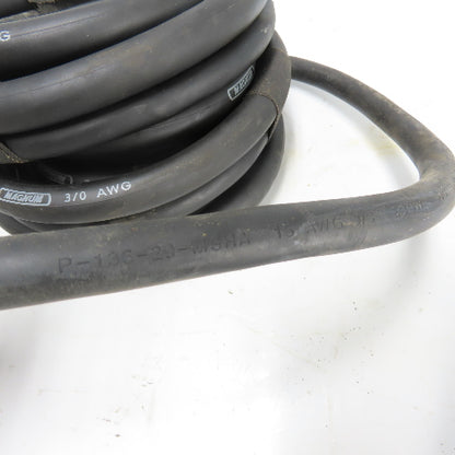 Magnum 3/0 AWG 600V Weld Power Cable Wire W/ 16AWG P13629MSHA Cable