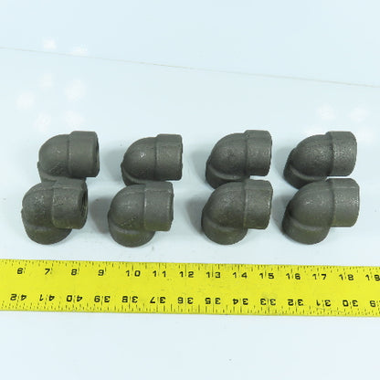 Bonney 3/4" NPT 90° 3M Black Pipe Malleable Iron Threaded Pipe Elbow Lot Of 8