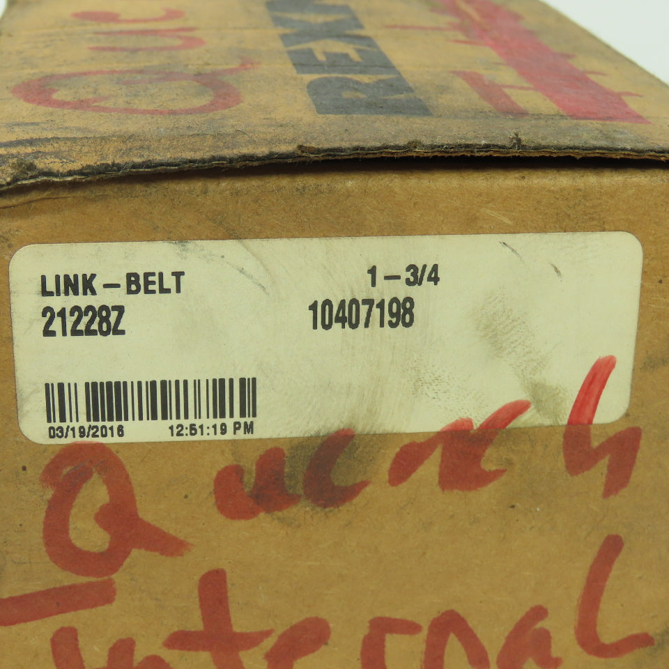 Link-Belt Rexnord 21228Z 1-3/4" 2-Bolt Pillow Block Sleeve Bearing