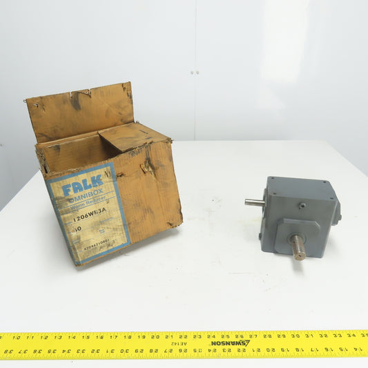 Falk 1206WB3A 60:1 Ratio Omnibox Right Angle Worm Gear Reducer .491HP Input