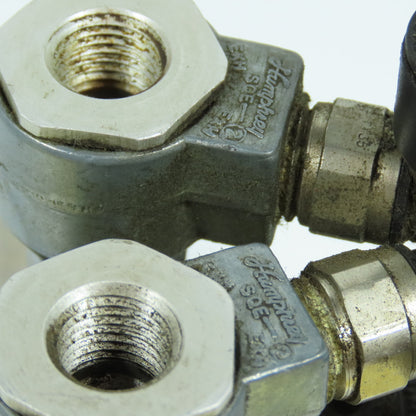MAC 45A-L00-DAAJ-1KJ Solenoid Valve 120VAC W/ 4-Port Block & Humphrey SQE-2