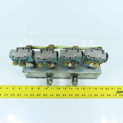 MAC PME-112CAAA 912M-PM-112CA (4) Solenoid Valve Bank 120VAC W/ Mounting Box