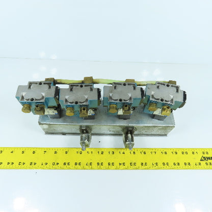 MAC PME-112CAAA 912M-PM-112CA (4) Solenoid Valve Bank 120VAC W/ Mounting Box