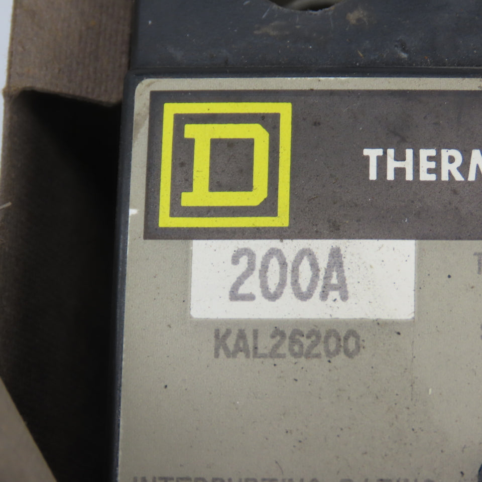 Square D KAL26200 200A 2-Pole Circuit Breaker W/ RP-1 Operating Mech Ser B