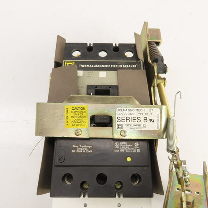Square D KAL26200 200A 2-Pole Circuit Breaker W/ RP-1 Operating Mech Ser B