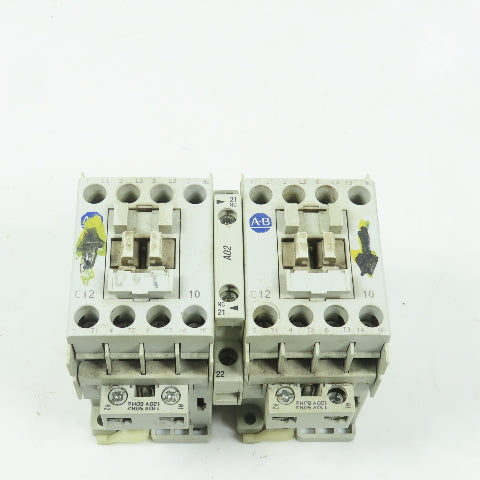 Allen Bradley 100-C12*10 Ser A 12A 600V Reversing Contactor 120V Coil 7.5HP