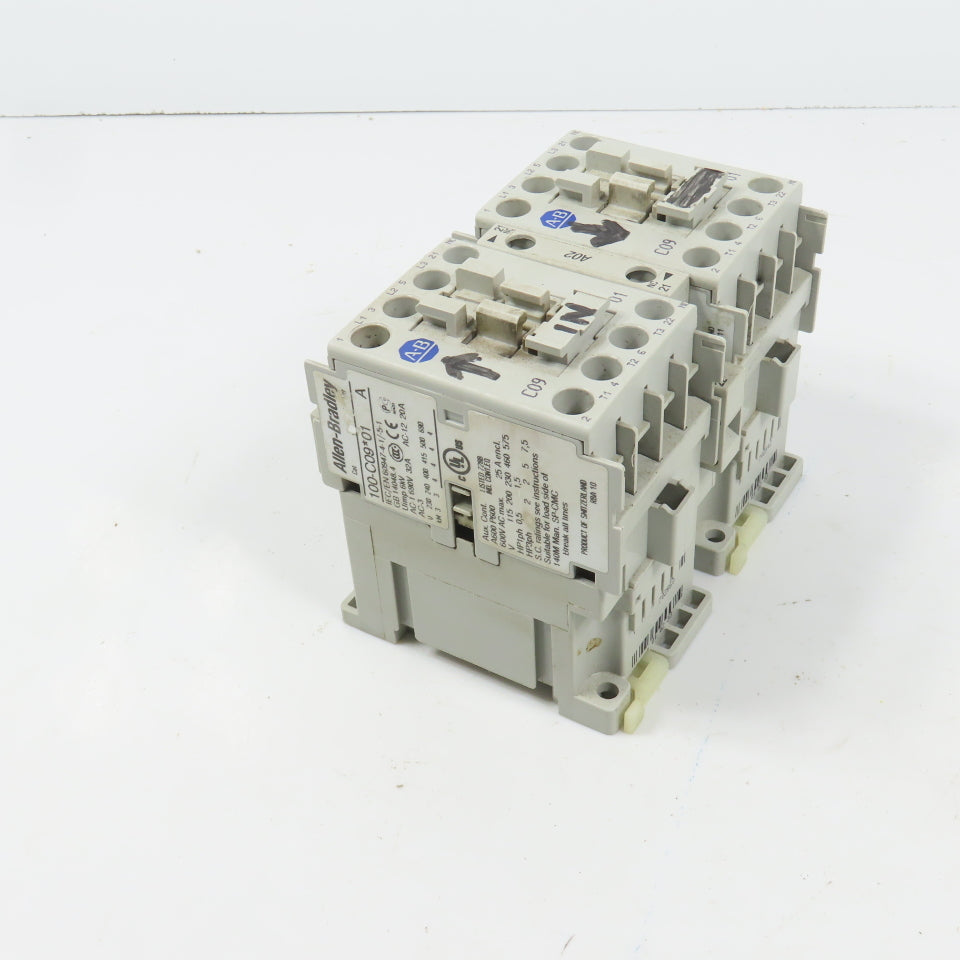 Allen Bradley 100-C09*01 Ser A 9A 600V Reversing Contactor 120V Coil 5HP