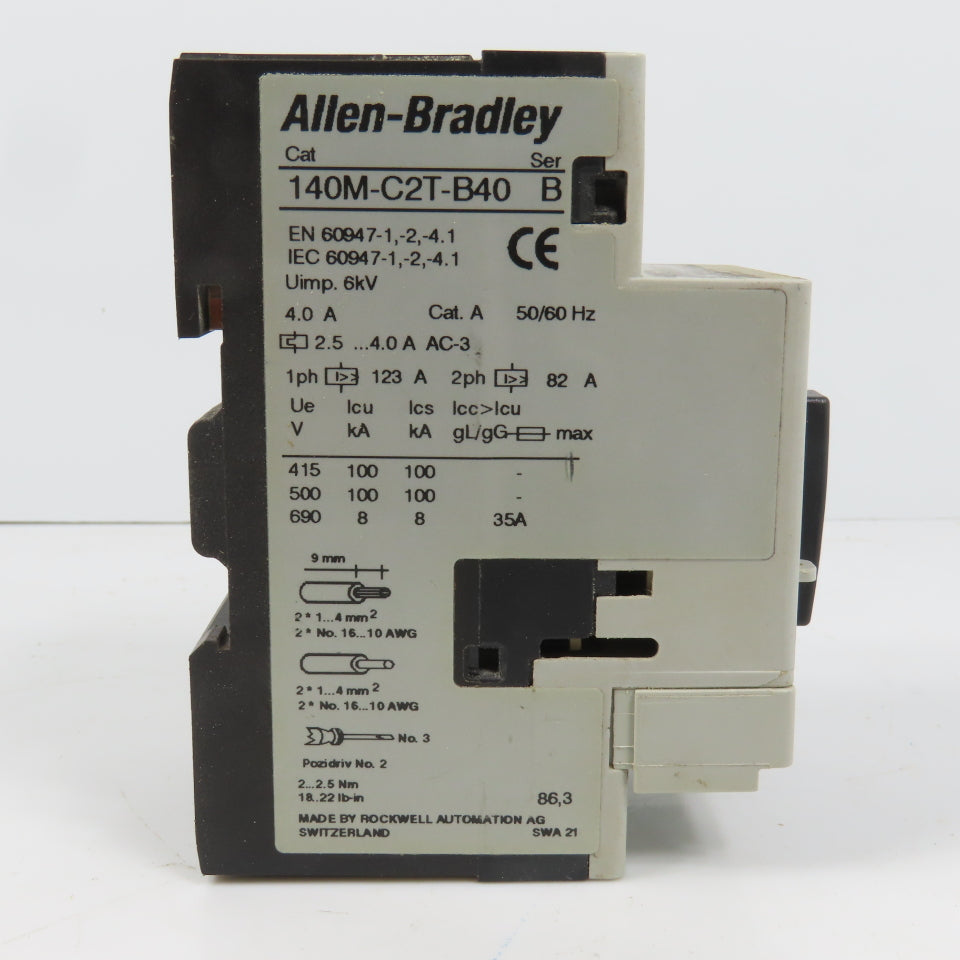 Allen Bradley 140M-C2T-B40 Ser B Motor Protection Circuit-Breaker 0.16-0.25A