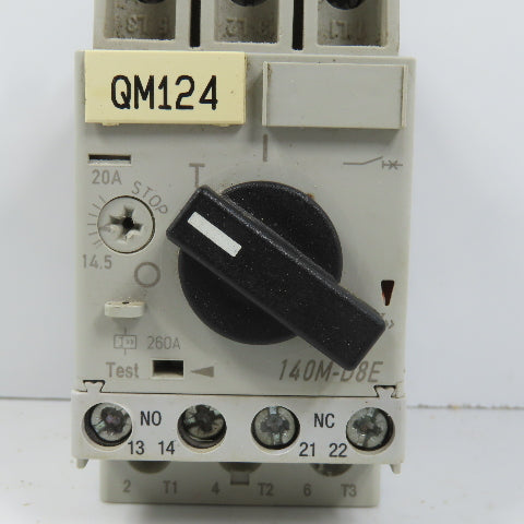 Allen Bradley 140M-D8E-C20 Motor Protection Circuit-Breaker 14.5-20A W/140M-C-TE