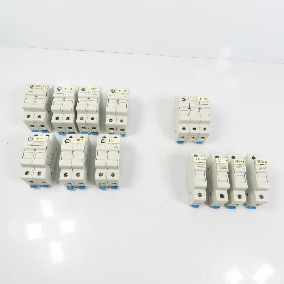 Allen Bradley 1492-FB2C30 1, 2, & 3 Pole 30A 600V Fuse Holders Mixed Lot Of 12