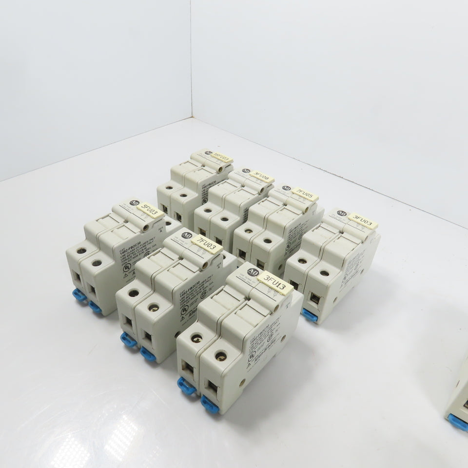 Allen Bradley 1492-FB2C30 1, 2, & 3 Pole 30A 600V Fuse Holders Mixed Lot Of 12