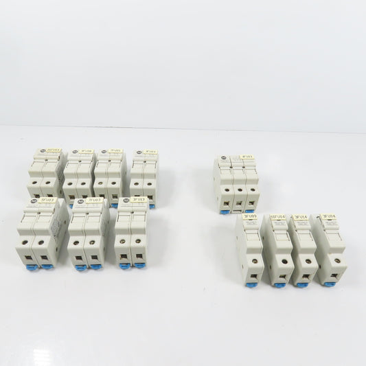 Allen Bradley 1492-FB2C30 1, 2, & 3 Pole 30A 600V Fuse Holders Mixed Lot Of 12