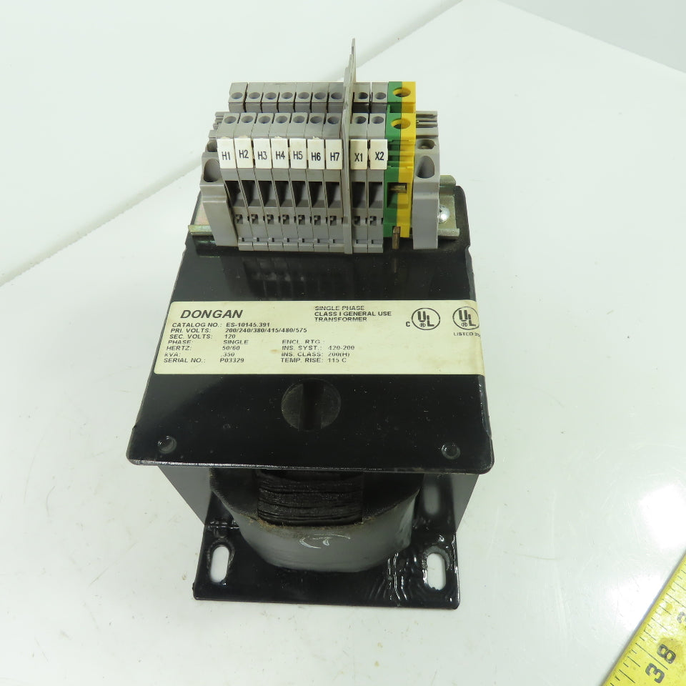 Dongan ES-10145.391 0.350KVA Single Phase 1Ph Transformer 200-575V Pri 120V Sec