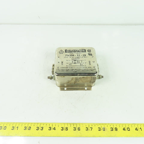 Schaffner FN350-12-29 Power Line Filter 3x520VAC 50/60Hz 12A@40°C